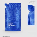 3 Mockups of Spouted Pouch Packaging mockup preview