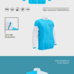 3 Mockups of Stylish Men’s Track Jacket from Different Angles