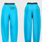 3 Mockups of Woman’s Sports Pants from Different Angles