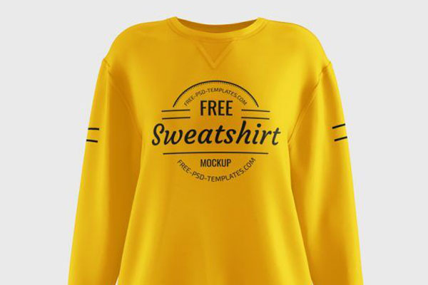 3 mockups of Women’s Sweatshirt from Different Perspectives