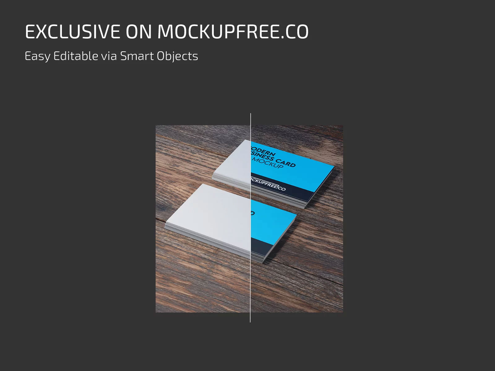 Free 3 Modern Business Card Mockups PSD Template