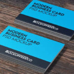 3 Modern Business Card Mockups
