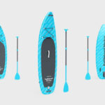 3 Paddleboard Mockups in Varied Views