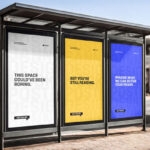 3 Panel Billboard Mockup