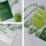 3 Perspective Views of Cards Mockup