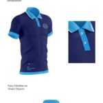 3 Polo Shirt Mockups in Front, Back, and 3/4 Views