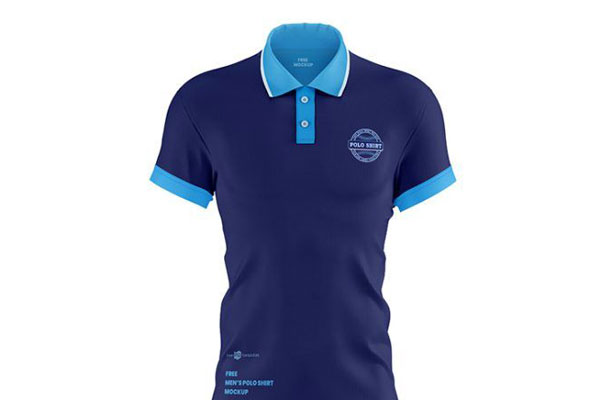 3 Polo Shirt Mockups in Front, Back, and 3/4 Views