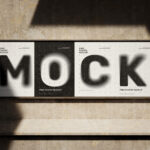 4 Posters Mockup with Metal Frame in Different Sights