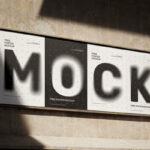 4 Posters Mockup with Metal Frame in Different Sights