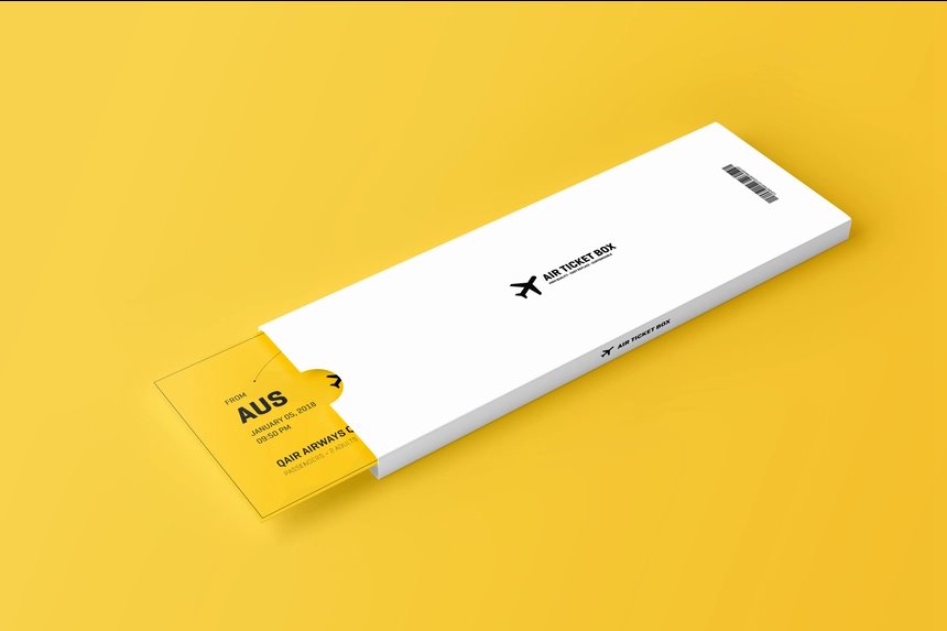 3 Event Ticket Mockups with Packaging