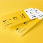 3 Event Ticket Mockups with Packaging