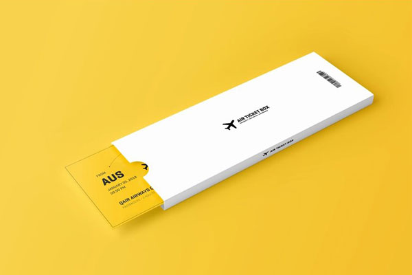 3 Event Ticket Mockups with Packaging
