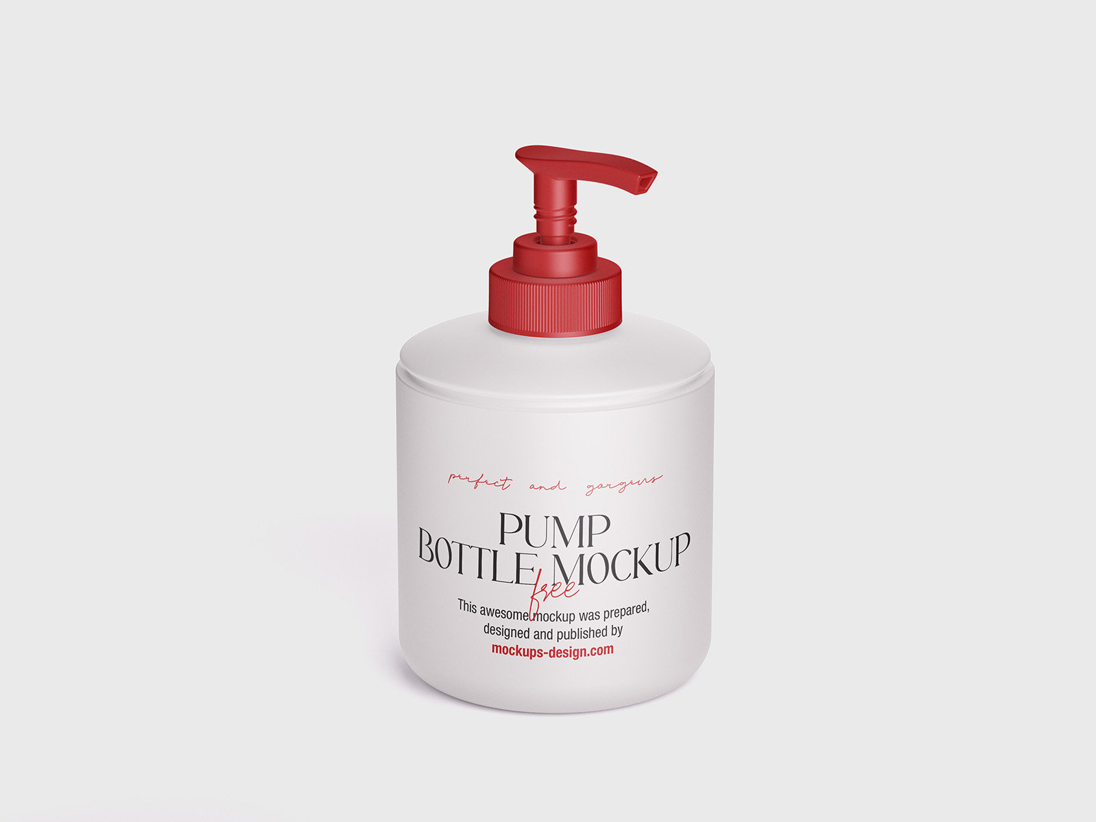 3 Pump Bottle Mockups in Front and Perspective Sights FREE PSD