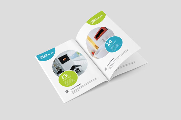 3 Shots of A5 Magazine Mockup mockup preview