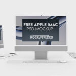 3 Shots of Apple iMac Mockup