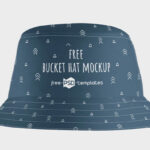 3 Shots of Bucket Hat Mockup