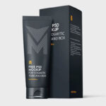 3 Shots of Cosmetic Tube Mockup with Box