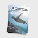 3 Shots of Double Overhead Magazine Mockup