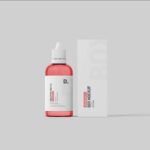 3 Shots of Dropper Bottle Mockup with Box mockup preview