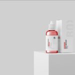 3 Shots of Dropper Bottle Mockup with Box mockup preview
