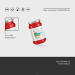 3 Shots of Glass Jam Jar Mockup