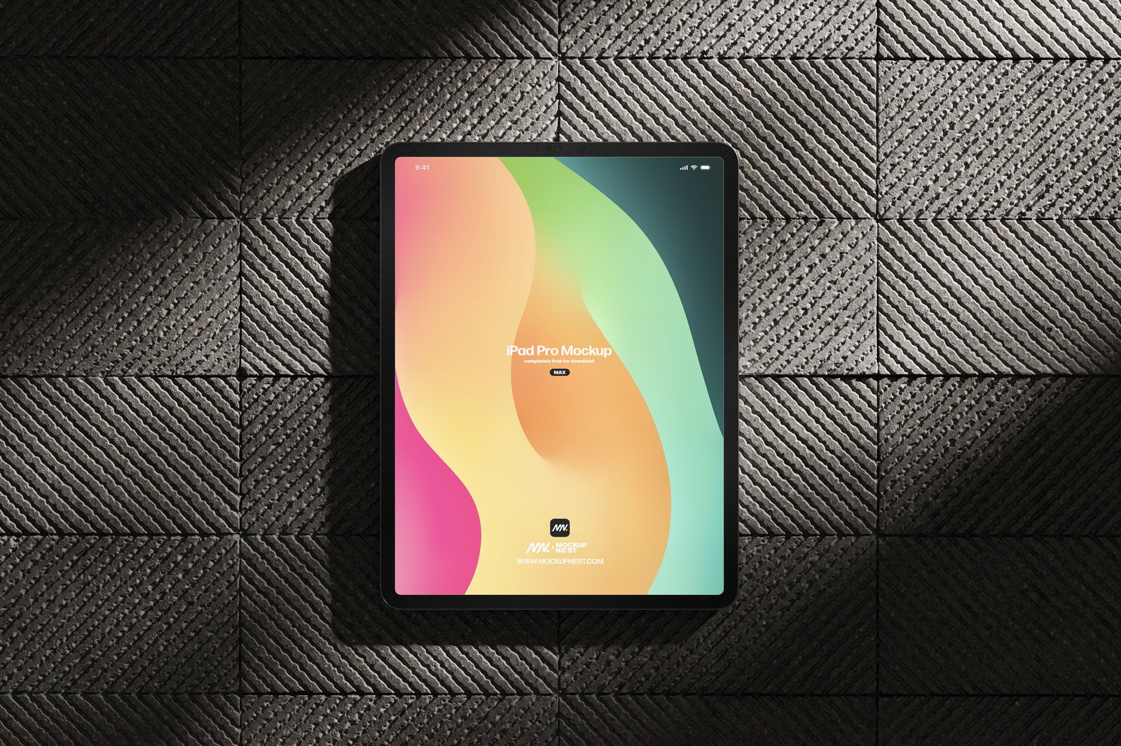 Free 3 Shots of iPad Pro Mockup PSD Template