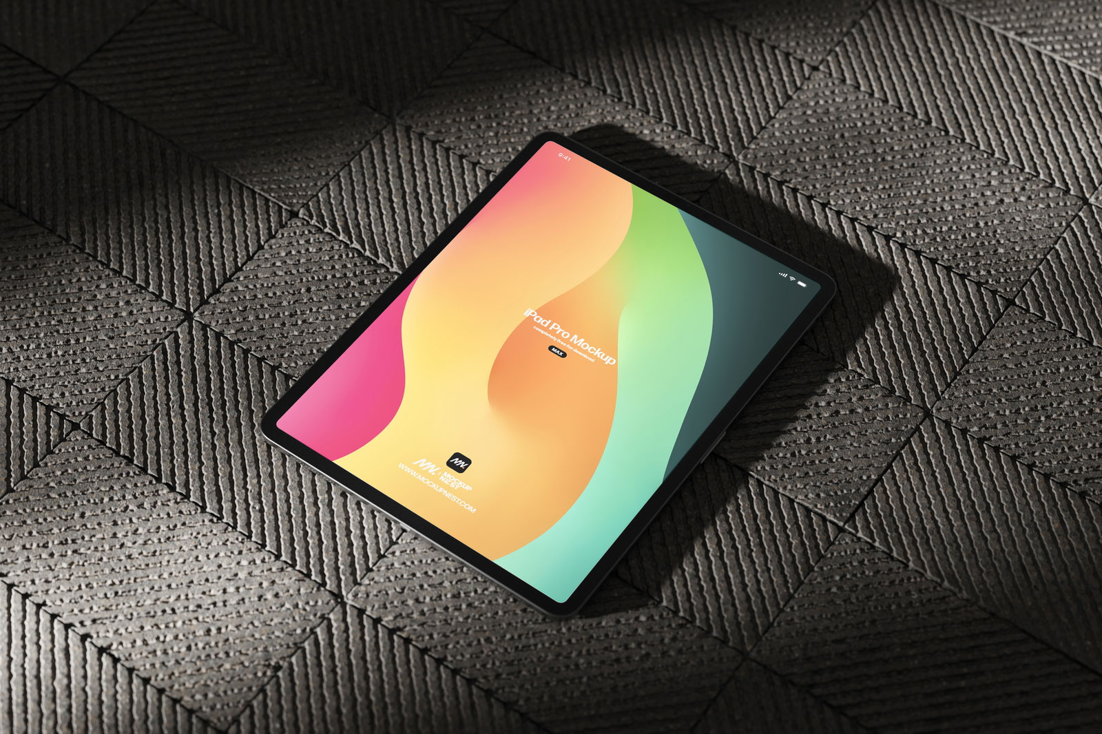 Free 3 Shots of iPad Pro Mockup PSD Template
