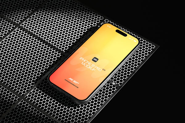 3 Shots of iPhone 15 Pro Max Mockup