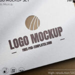 3 Shots of Logo Mockup mockup preview