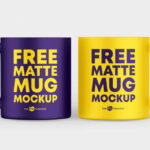 3 Shots of Matte Mug Mockup