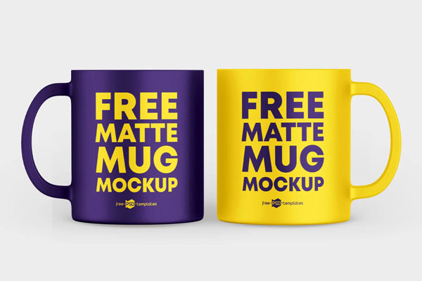 3 Shots of Matte Mug Mockup