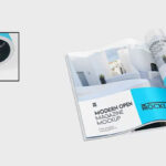3 Shots of Open Magazine Mockup