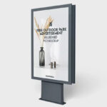3 Shots of Outdoor Park Advertisement Billboard Mockup