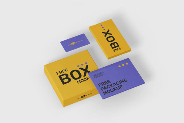 3 Shots of Packaging Mockup