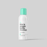 3 Shots of Plastic Bottle Mockup with Round Screwcap