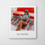 3 Shots of Polaroid Frame Mockup