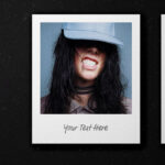 3 Shots of Polaroid Frame Mockup