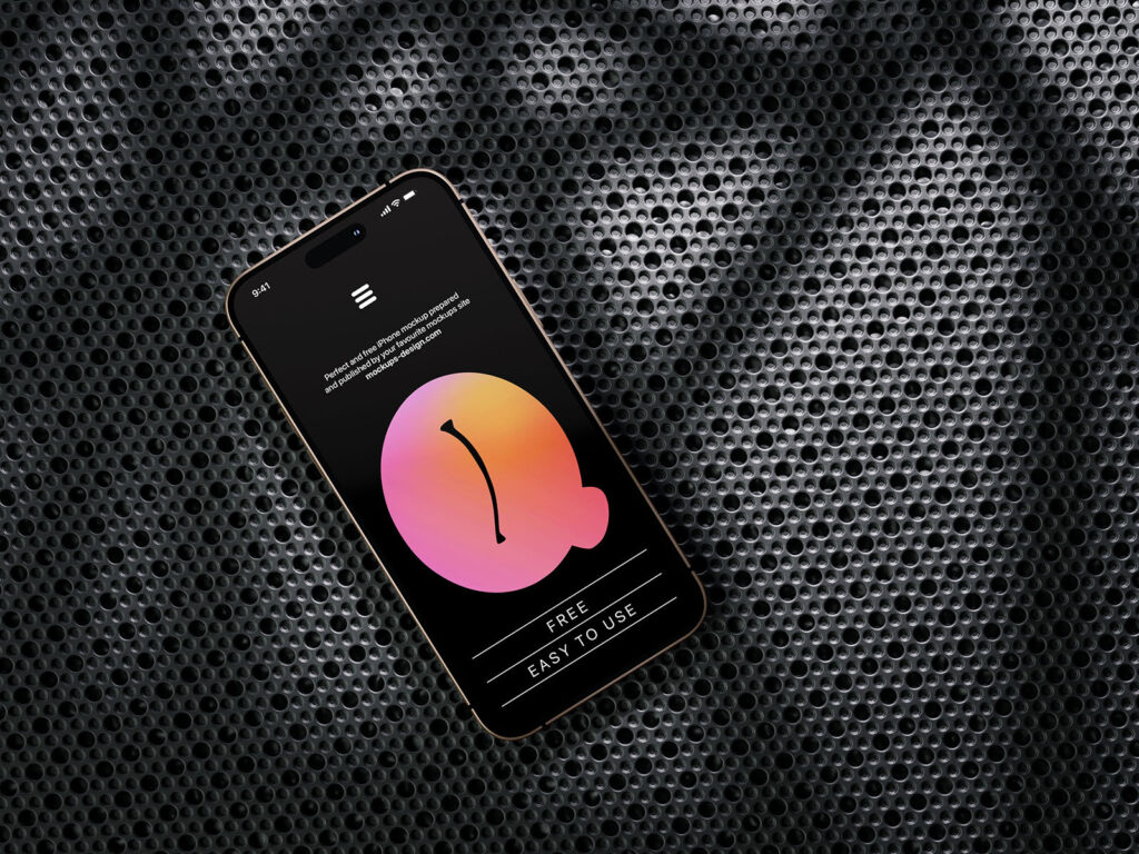 3 Shots of Smartphone Mockup on Plastic Background mockup preview