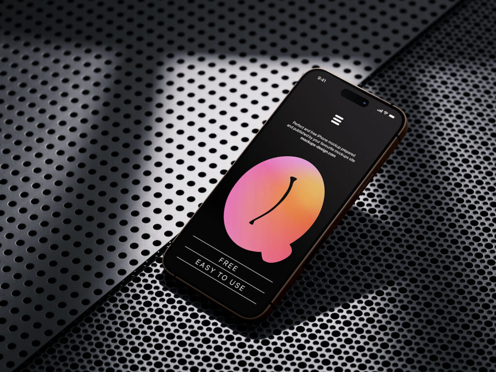 3 Shots of Smartphone Mockup on Plastic Background mockup preview