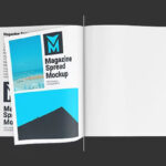 3 Shots of Spread Magazine Mockup