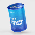 3 Shots of Tin Can Mockup