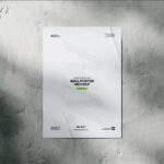 3 Shots of Wall Poster Mockup for A3, A4, A5 Sizes