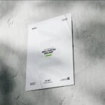 3 Shots of Wall Poster Mockup for A3, A4, A5 Sizes