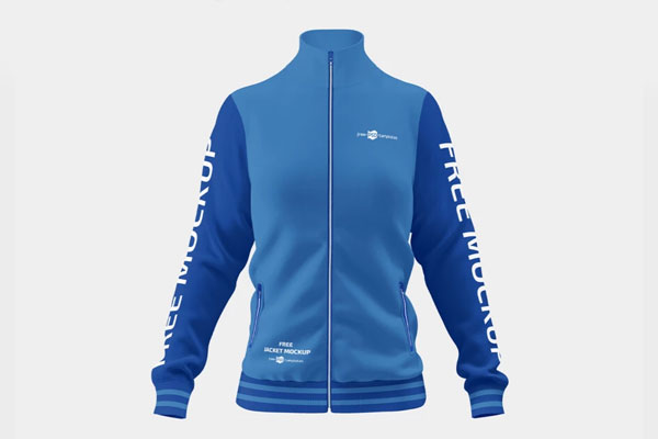 3 Shots of Women’s Sports Jacket Mockup