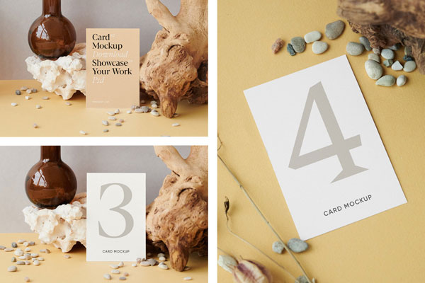3 Showcase of Card Mockup with Root