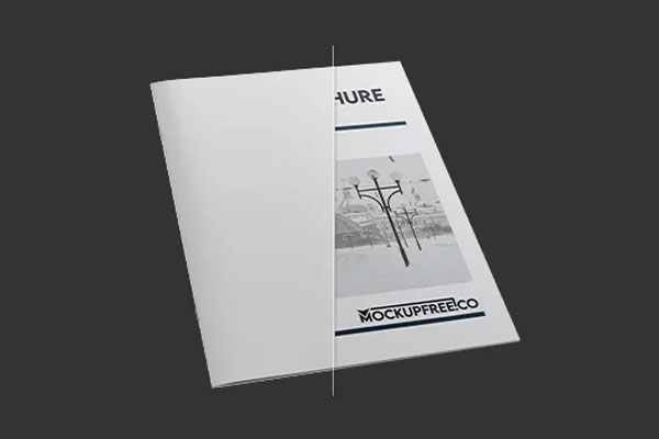 3 Showcases of A4 Brochure Mockup