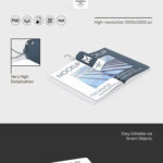 3 Showcases of Bookmark Mockup with Hardcover Book