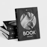 3 Showcases of Books Mockup