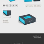3 Showcases of Box Mockup