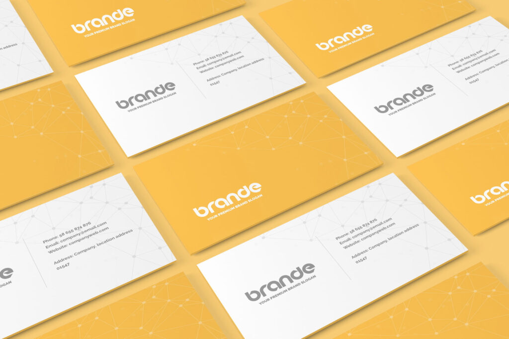 3 Showcases of Business Card Mockup
